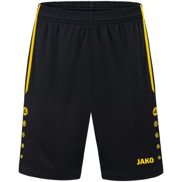 JAKO Short Allround 4499 Zwart Geel