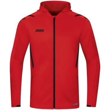 JAKO Jas met Kap Challenge 6821 Rood Zwart