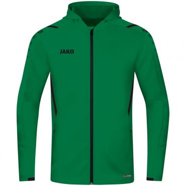 JAKO Jas met Kap Challenge 6821 Groen Zwart 