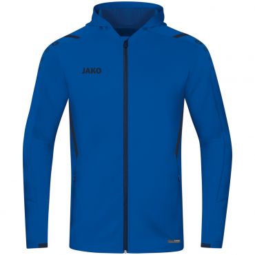 JAKO Jas met Kap Challenge 6821 Blauw Zwart 