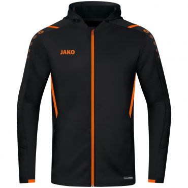 JAKO Jas met Kap Challenge 6821 Zwart Oranje