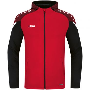 JAKO Jas met Kap Performance 6822 Rood Zwart